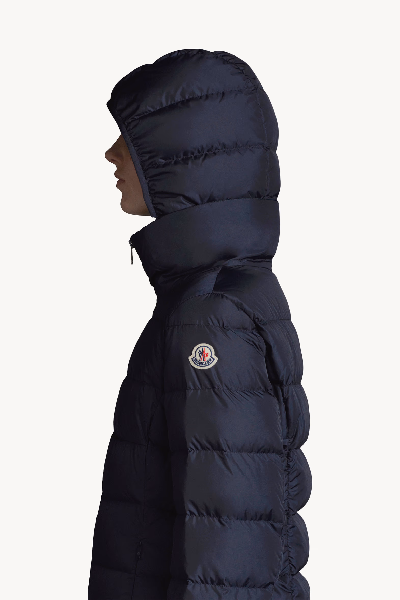 Doudoune longue à capuche Gie Femmes Bleu Nuit Moncler 8